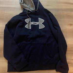 Under Armour Navy and Gray Hoodie